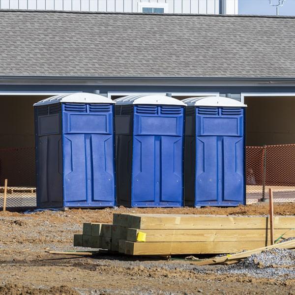 Heavy-duty construction site porta potty in Lincoln, Nebraska